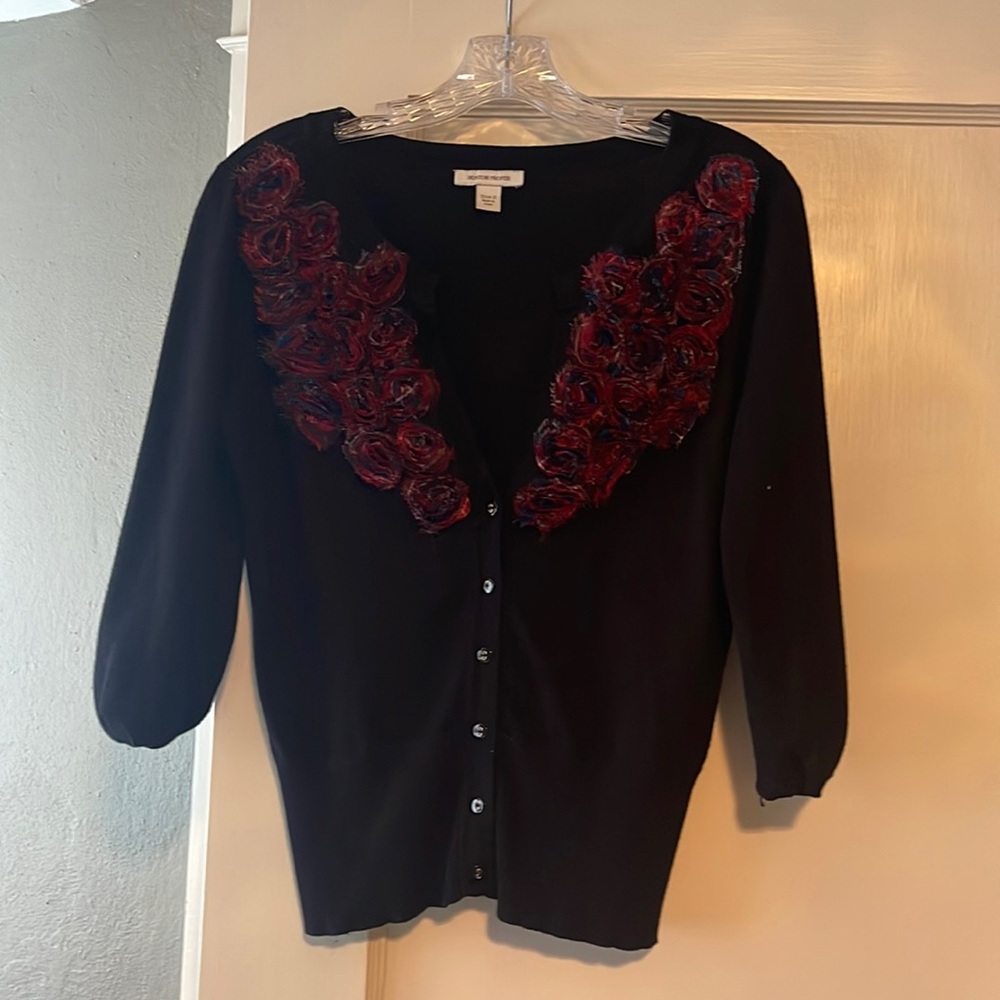 Boston Proper black cardigan sweater